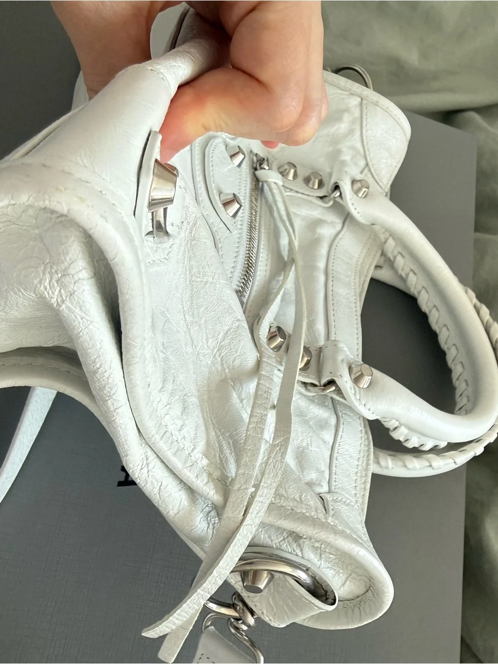 Balenciaga le city bag in white (small)